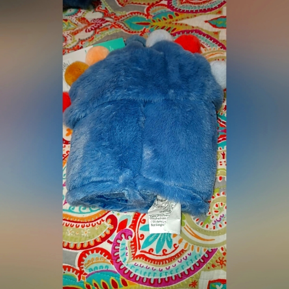 Pillowfort pom hooded blanket